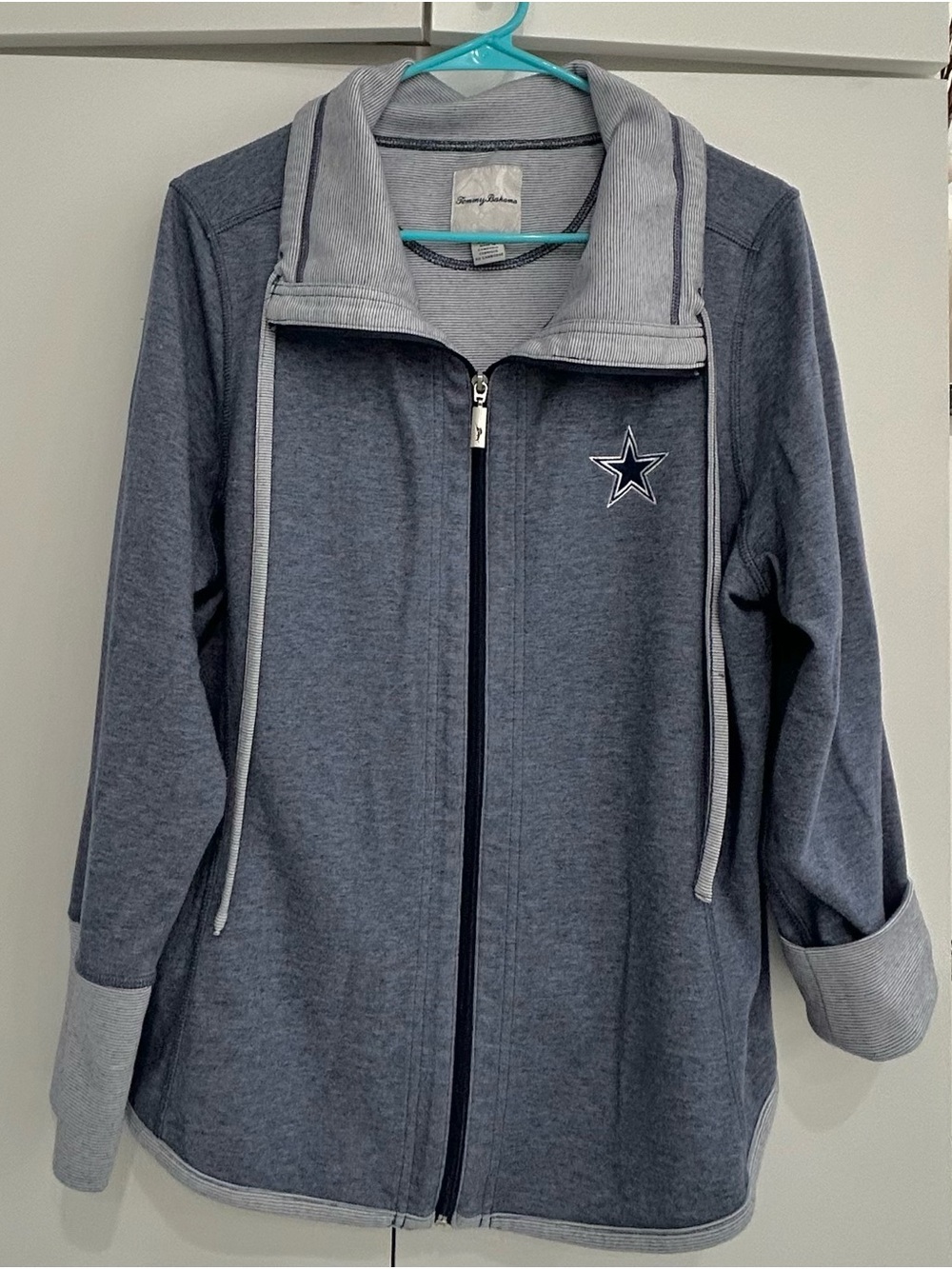 Dallas Cowboys woman’s Gray/light by Zip-Up Jacket